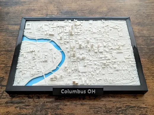 Columbus Ohio 3D Miniature