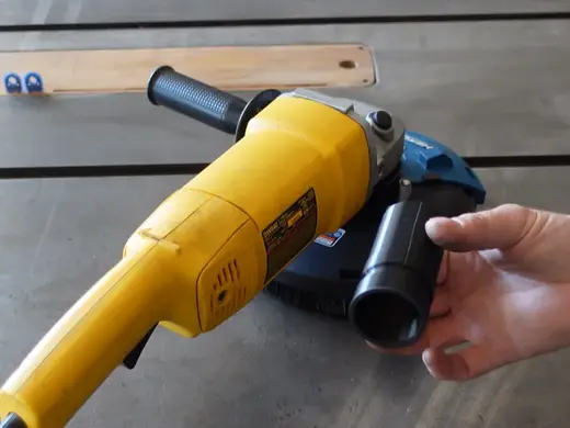 Airlock adapter for the Harbor Freight Dust Shroud