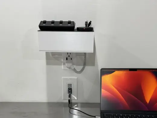 Outlet Shelf + Charging Station