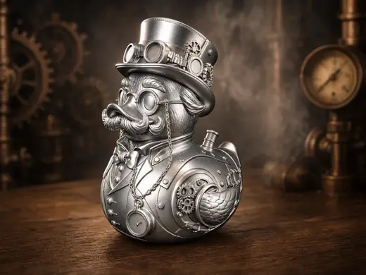 Opa Quacksalot – Steampunk Ente – Badeente
