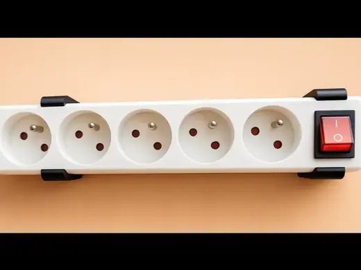 electrical power strip wall mount clip