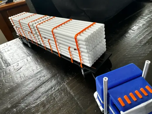 1/64 Scale Load of Pipe
