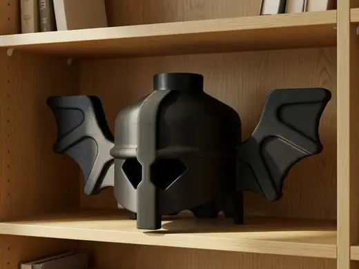 Headgear Helmet with Bat Wings