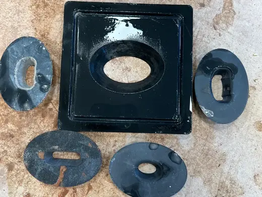 Bailey 4" Clay Extruder Multi-Die Plate (Handles)