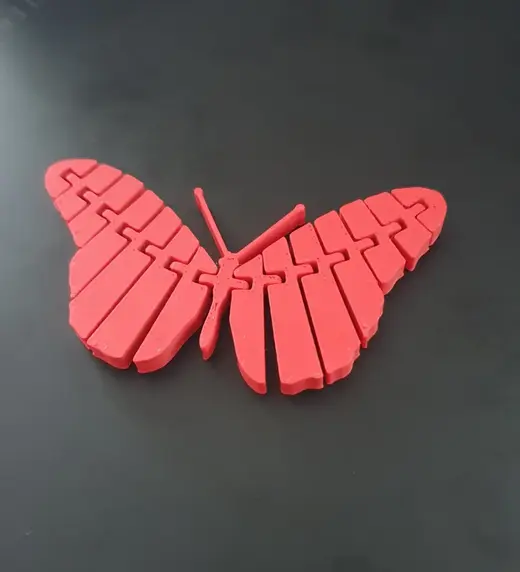Flexi Articulated Butterfly Print in Place