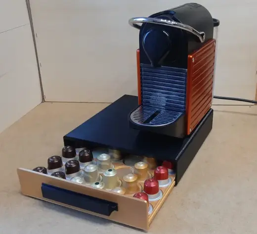 Schubladenbox für Nespresso-Kaffeekapseln