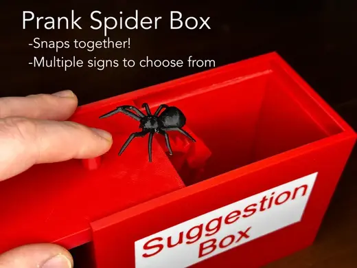 Prank Spider Box (Snaps together!)