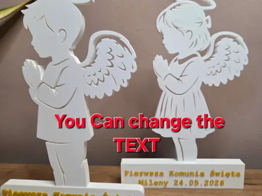 First Communion Angel Girl Boy Decoration Statue