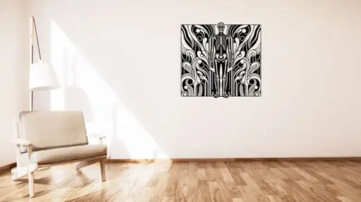 Skeleton wall or table decoration