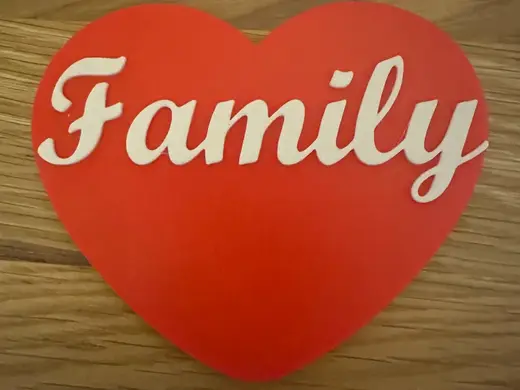 Family Love Sign