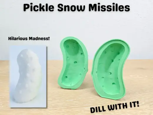 Pickle Snow Missiles - Snowball Mold