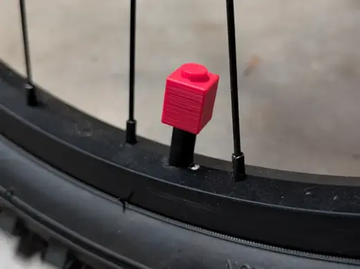 brick piece schrader tire valve stem cap cover