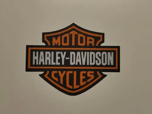 Harley Davidson plate wall art