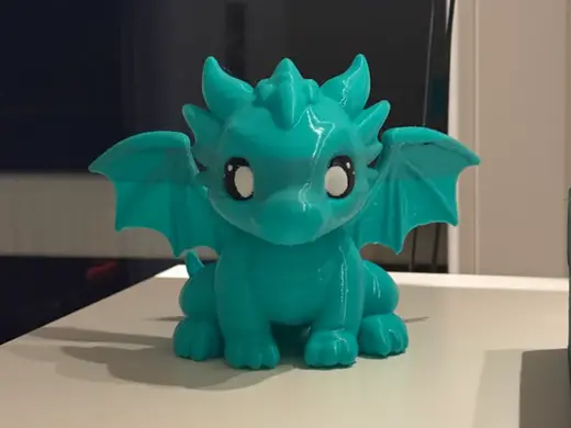 Tiny Teal Dragon – Cute Fantasy Desk Companion