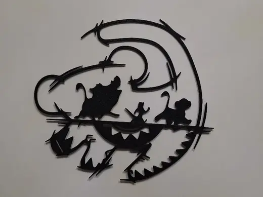 Simba Silhouette – Savannah Spirit Art