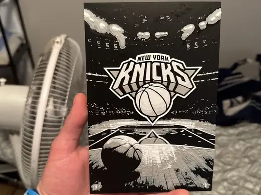 New York Knicks Hueforge Gray scale