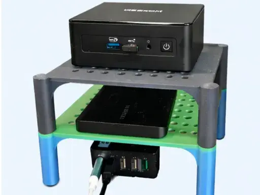 Mini PC Desktop Organizer Shelves