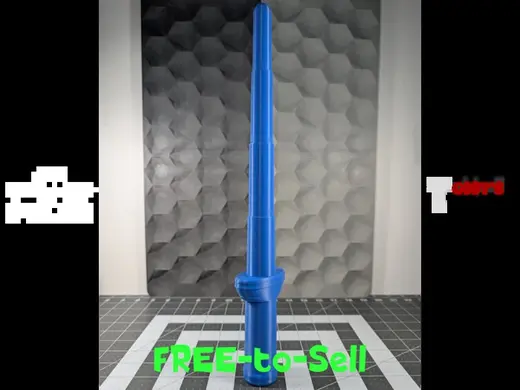 mini Telescopic Sword—Print in Place, Free to Sell