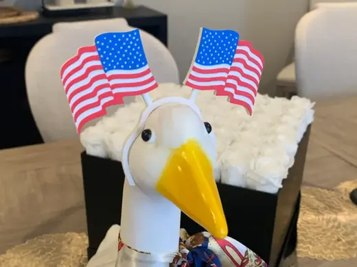 Porch Goose American Flag Headband