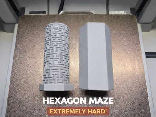 Hexagon Maze Puzzle Box - Extremely Hard