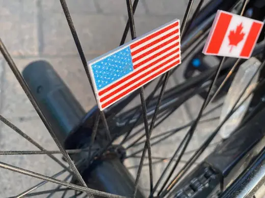 American Flag Bicycle Spoke Clip