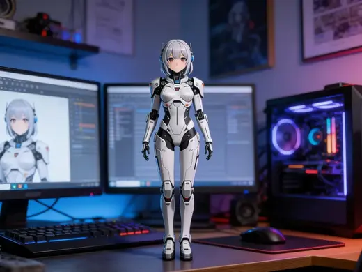 机甲少女手办模型