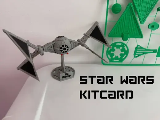 Highly Detailed TIE Hunter– KitCard Model