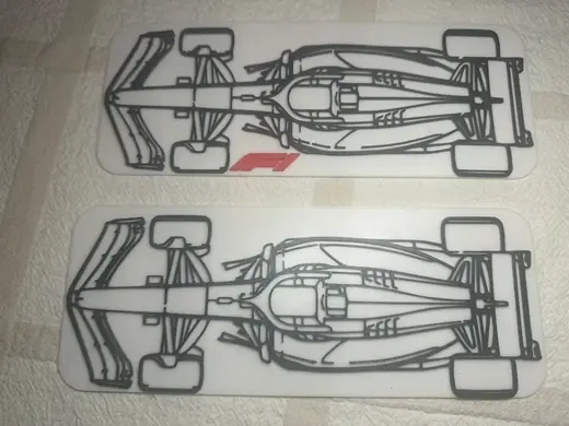 F1 silhouette racecar