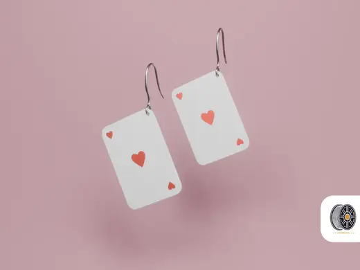 Deck of Love | A valentine's day card earring gift
