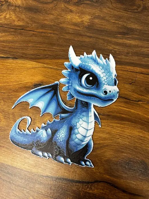 Colored Picture - Blue Dragon
