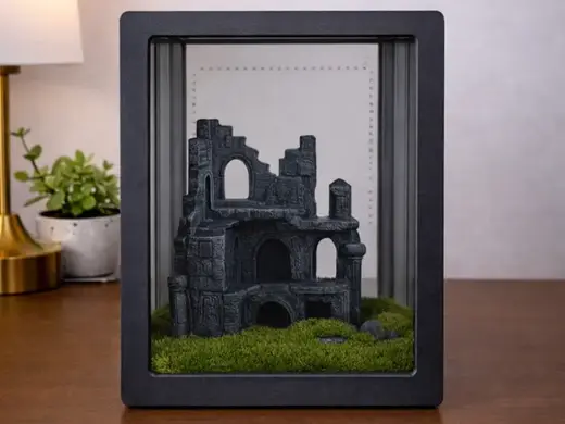 Ruined Castle Reptile Hide backsplash