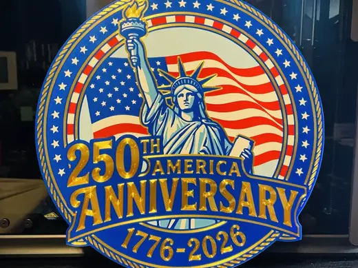 America 250th Anniversary Wall Sign