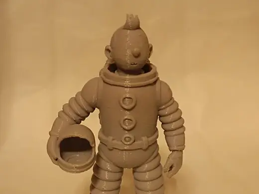 Tintin, milu and Capitan Haddock Astronaut Fan art