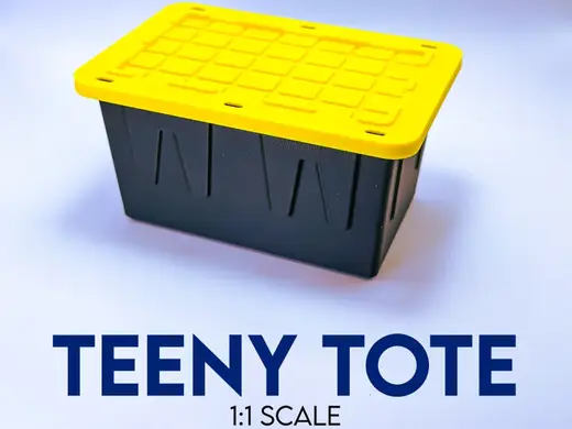 Teeny Tote Storage Box 1:1 Scale