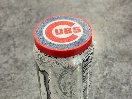 Chicago Cubs can lid cover