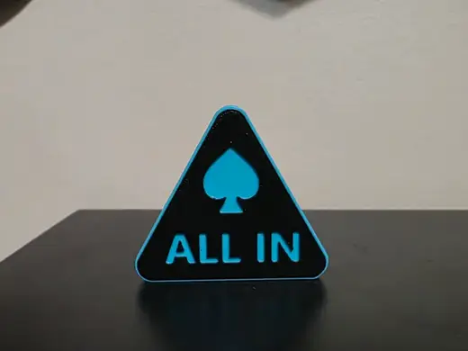 ALL IN & CALL Chip for Poker