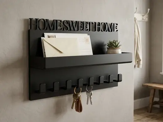 Home Sweet Home Key Holder|Wall Mounted|8 Hooks