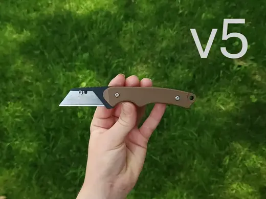 EDC Utility knife, fixed blade with sheath. v5