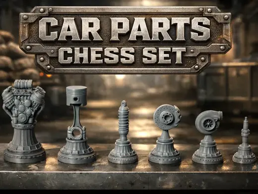 Car Parts Ches Set