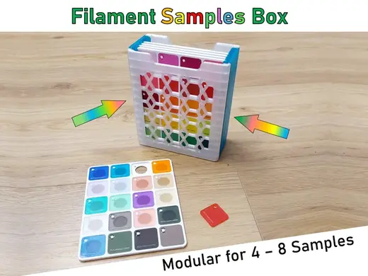 Filamentfarbtafel - Filamentmuster Box