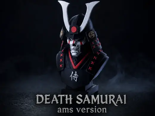 Japanese Death Samurai — Skull Warrior Bust