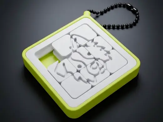 Portachiavi Cane - Sliding Puzzle Tascabile 3D