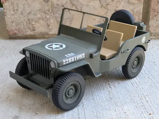 1942 Willys MB (Jeep) (Pinewood Derby Shell)