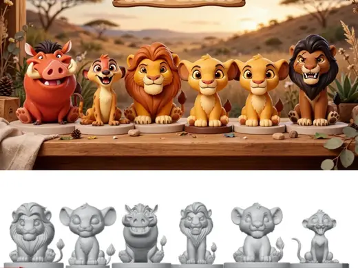 SENTADITOS DISNEY EL REY LEON