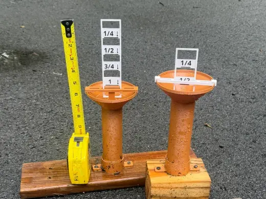Rain Gage, 5:1, for < 1" rainfalls