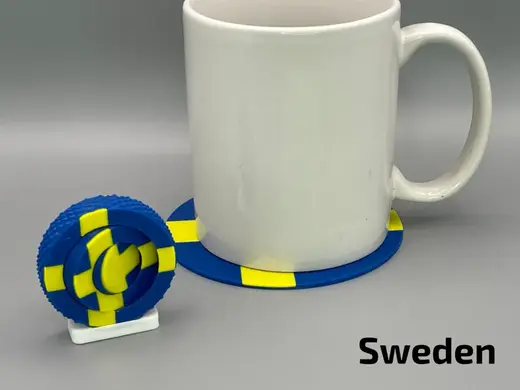 Swedish Flag - Textured Gyro Fidget Spinner