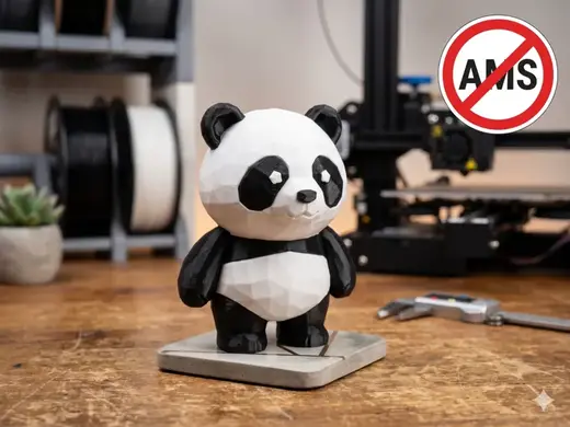 Low Poly Panda – Multipart Assembly Kit