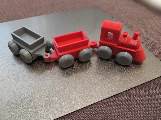 Railcar with Coupler for the Christmas Toy Train
