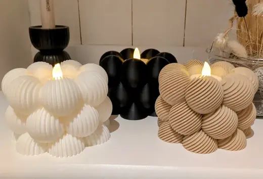 Big bubble tealight candle holder (3 Versions)