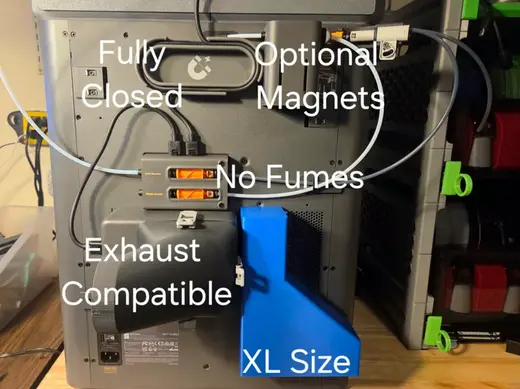 X2D XL Poop Bin Exhaust Compatible-Fully Enclosed